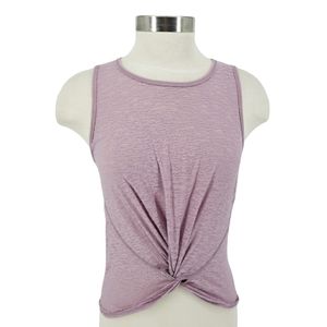 Lululemon Breeze Through Twist Tank Top Burnout Sleeveless Workout Shirt